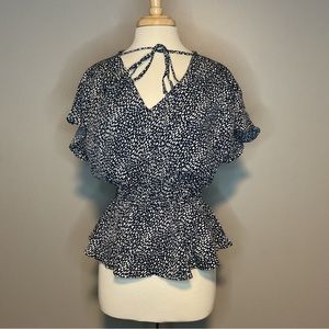 Papaya Peplum Blouse Size Large